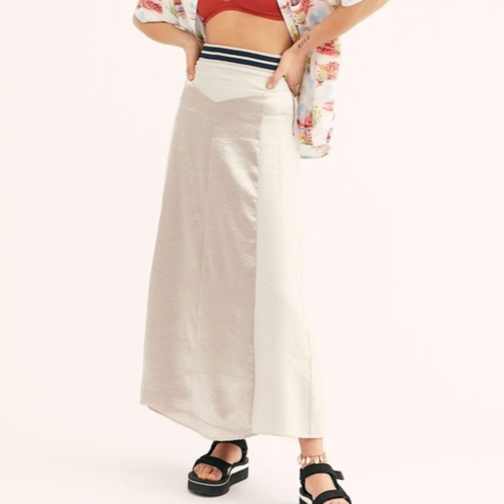 FREE PEOPLE Venus Shine Maxi Skirt